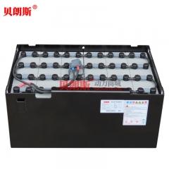 貝朗斯24-D-600B杭叉電瓶廠家 杭州牽引車QSD15場(chǎng)內(nèi)牽引拖車電池48V600Ah